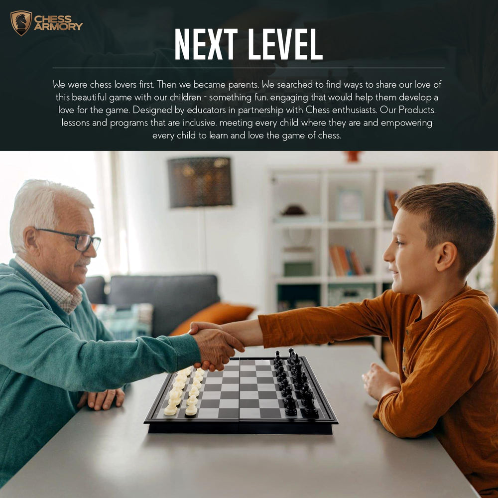 Chess Armory includes two extra queens for versatile play.