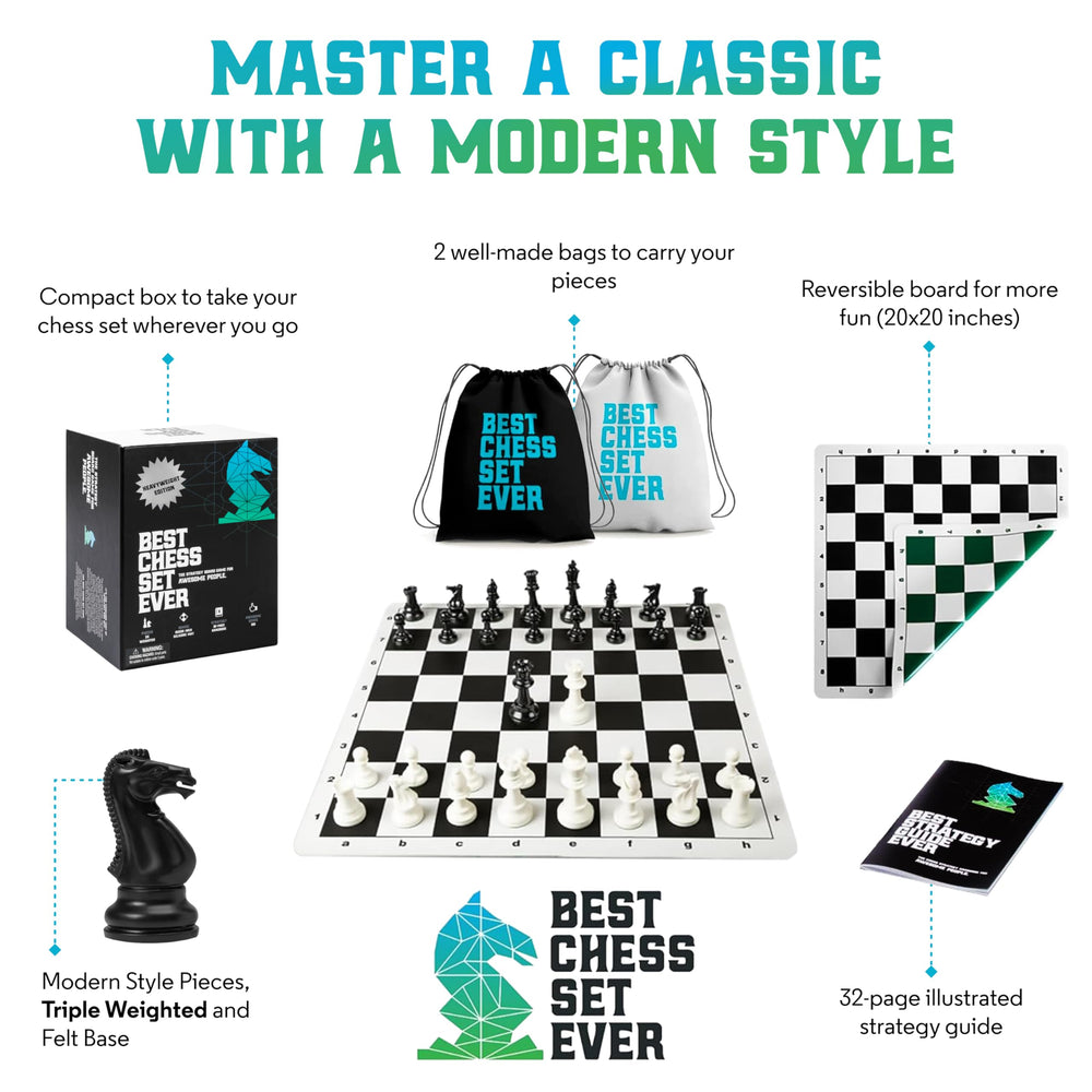 Chess Geeks Best Chess Set Ever 4-inch king for easy viewing