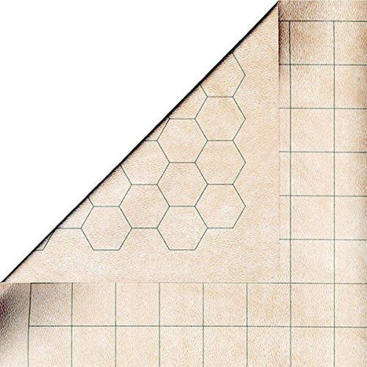 Chessex Megamat with square and hex grids for flexible RPG mapping.