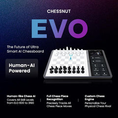 Chessnut Evo demonstrates full piece recognition for accurate move tracking.