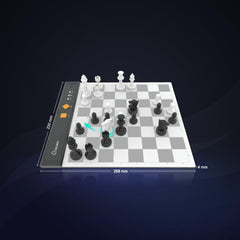 Chessnut Go board magnetic adhesion close-up shows stable play with magnets.