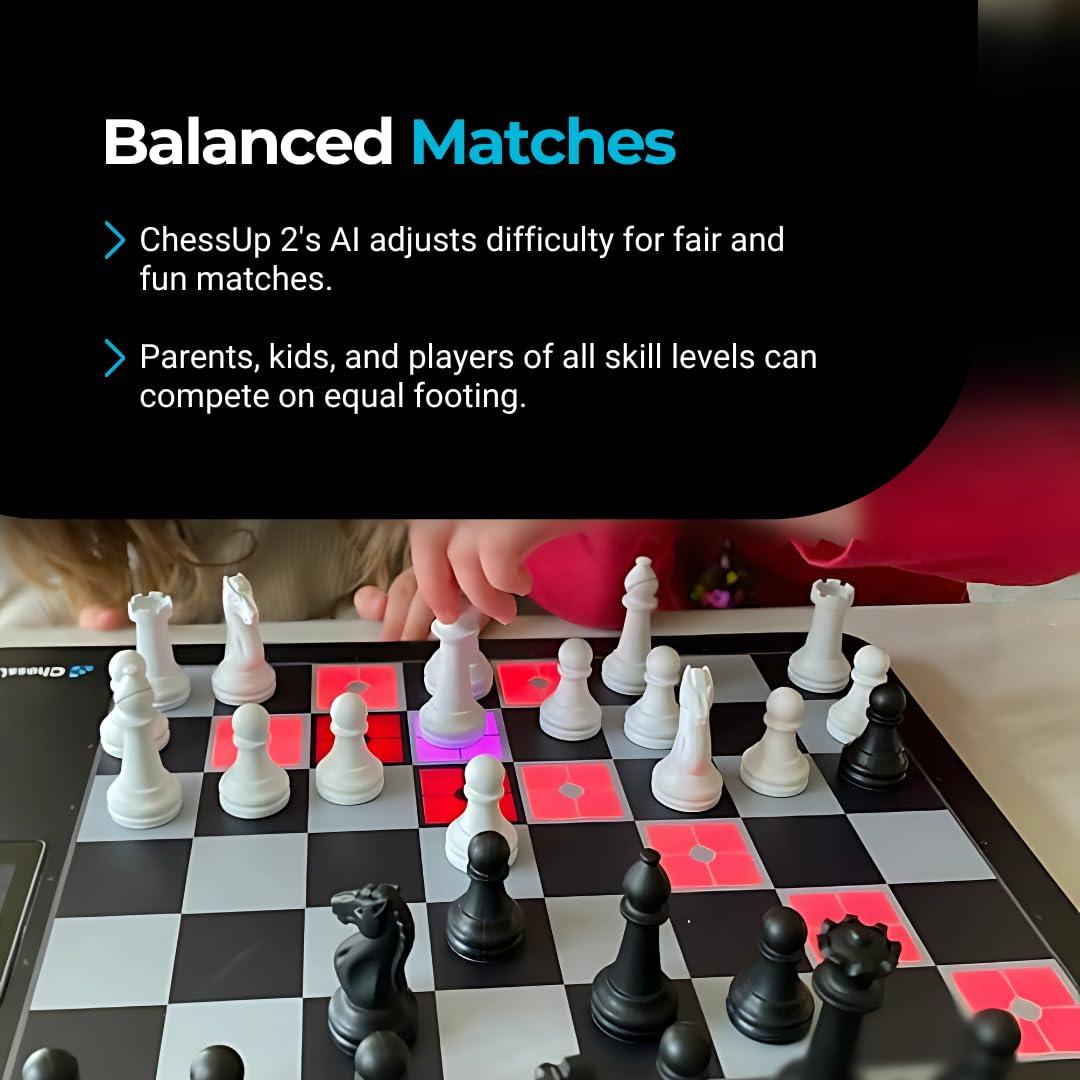 ChessUp 2 AI coach customization adjusts hints by player level.