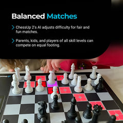 ChessUp 2 AI coach customization adjusts hints by player level.