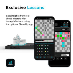 ChessUp companion app tracks progress and offers lessons.