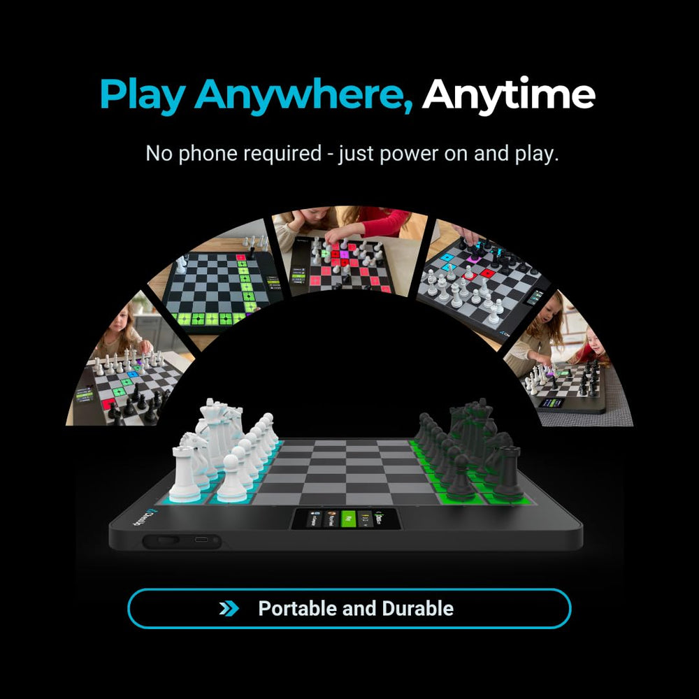 ChessUp 2 position study mode lets you set up tactics and tests.
