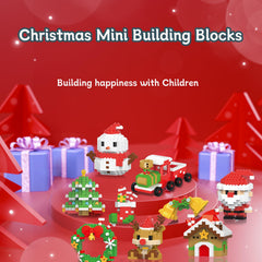 CHHOEAV Christmas blocks featuring Christmas Train for cooperative construction play