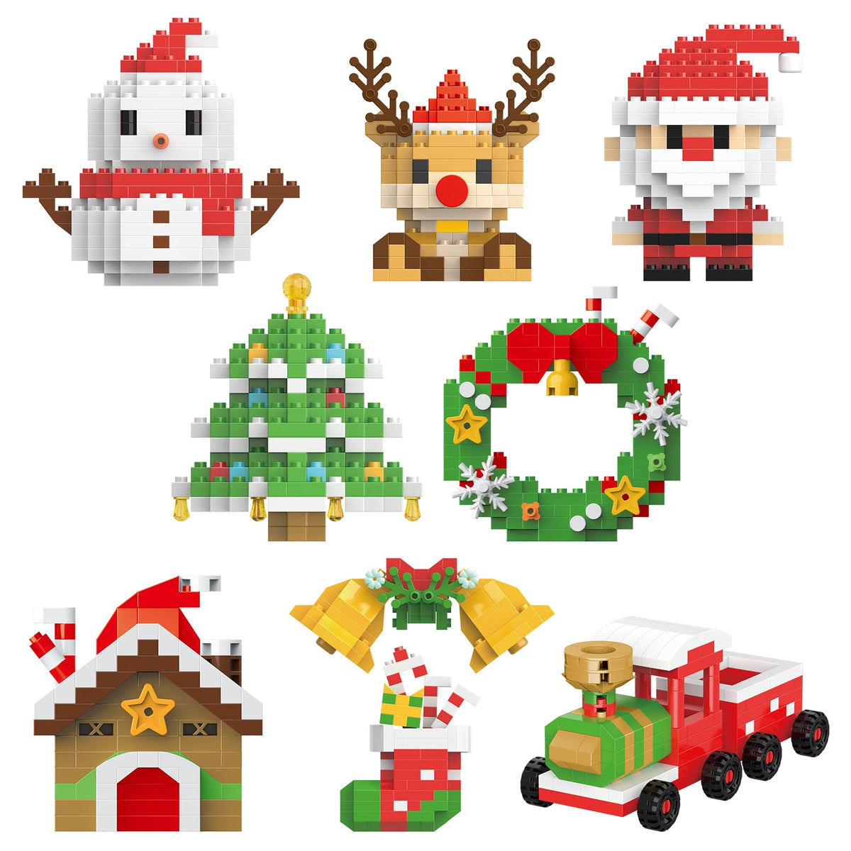 CHHOEAV Christmas blocks featuring Santa Claus for festive imagination and building fun