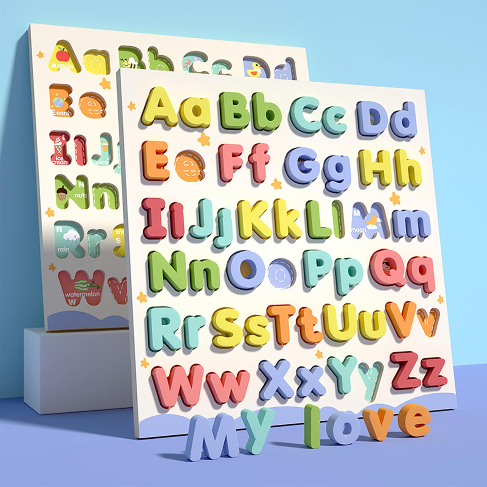 CHHQLZS gift ready alphabet puzzle makes a thoughtful educational present