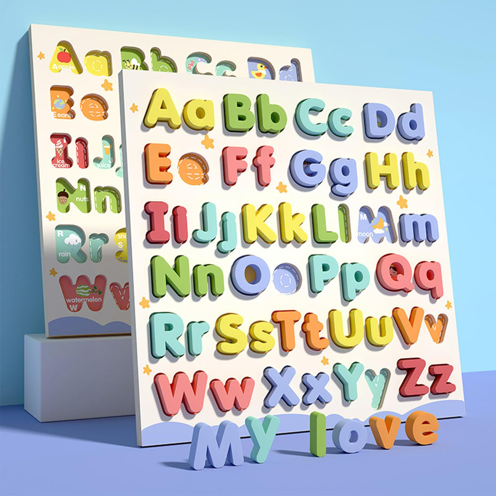 CHHQLZS gift ready alphabet puzzle makes a thoughtful educational present