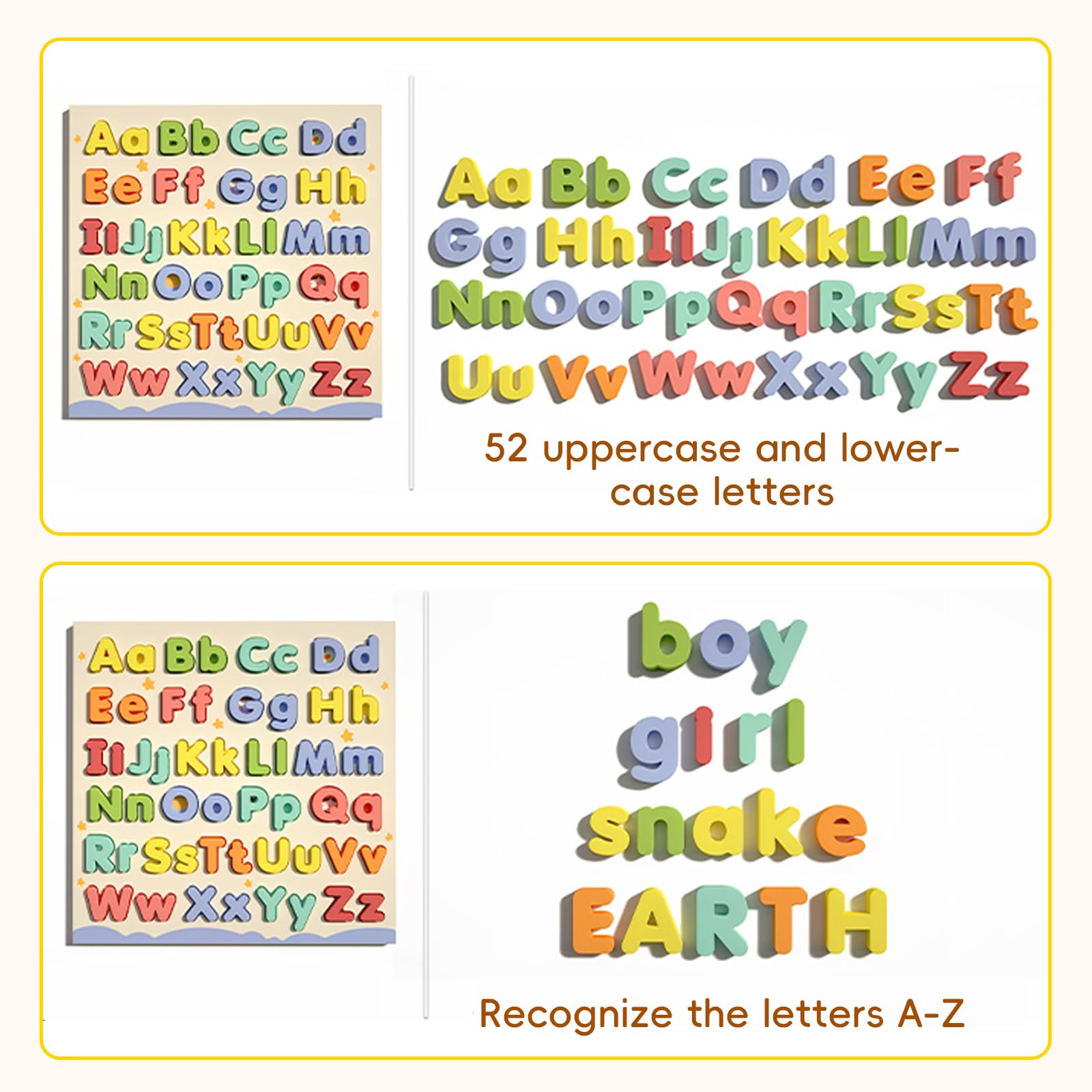 CHHQLZS parent-child playtime helps reinforce basic word-building