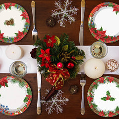 Chiazllta durable material plate suitable for festive meals.