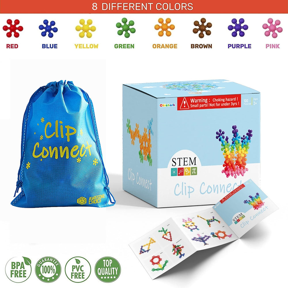 Chichalk Clip Connect classroom-friendly set for collaborative learning.