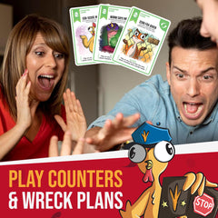 Chicken Challengers quick-learning format enables fast onboarding during parties.
