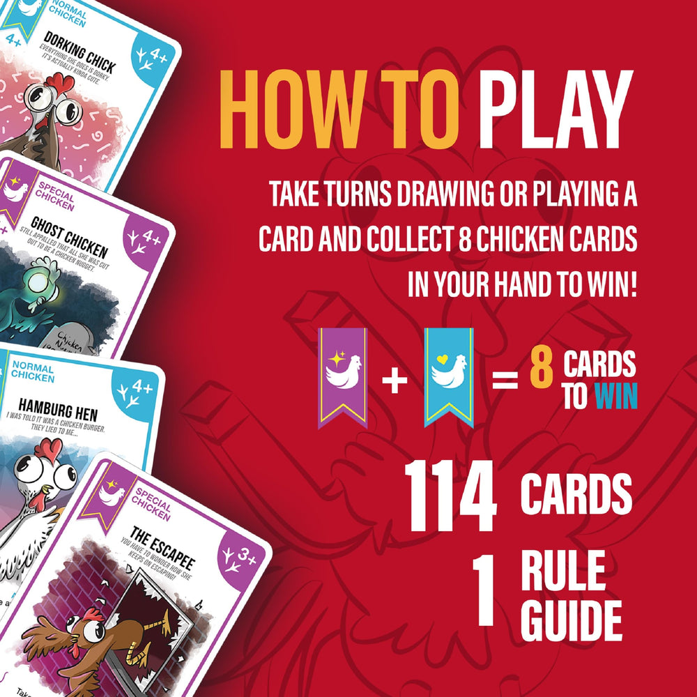 Chicken Challengers gift-ready box promises lively entertainment at gatherings.