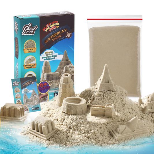 Chico Land Waterplay Sand bag-sealed shows mess-free storage for repeat play