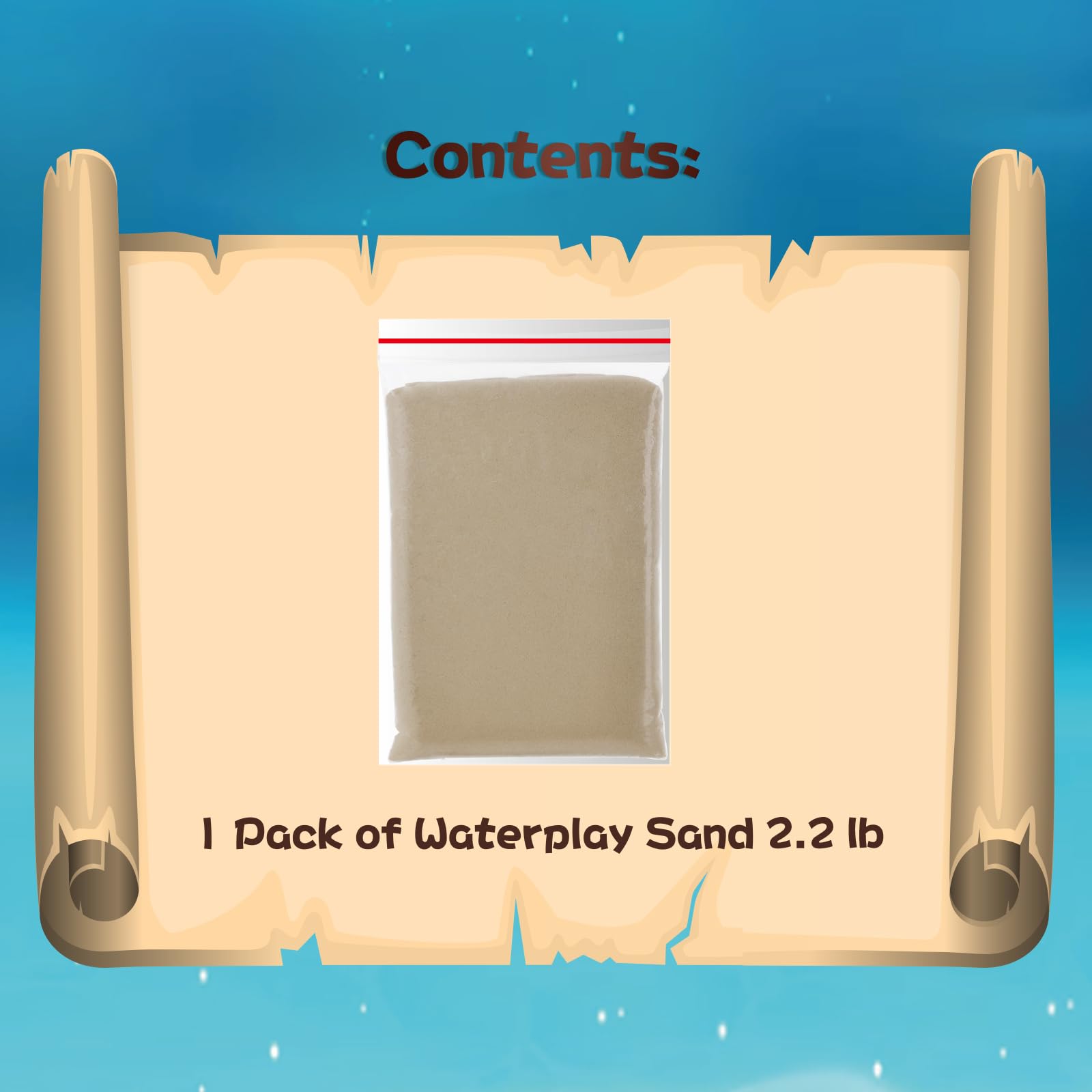 Chico Land Waterplay Sand easy-clean-ups helps quick cleanup after play