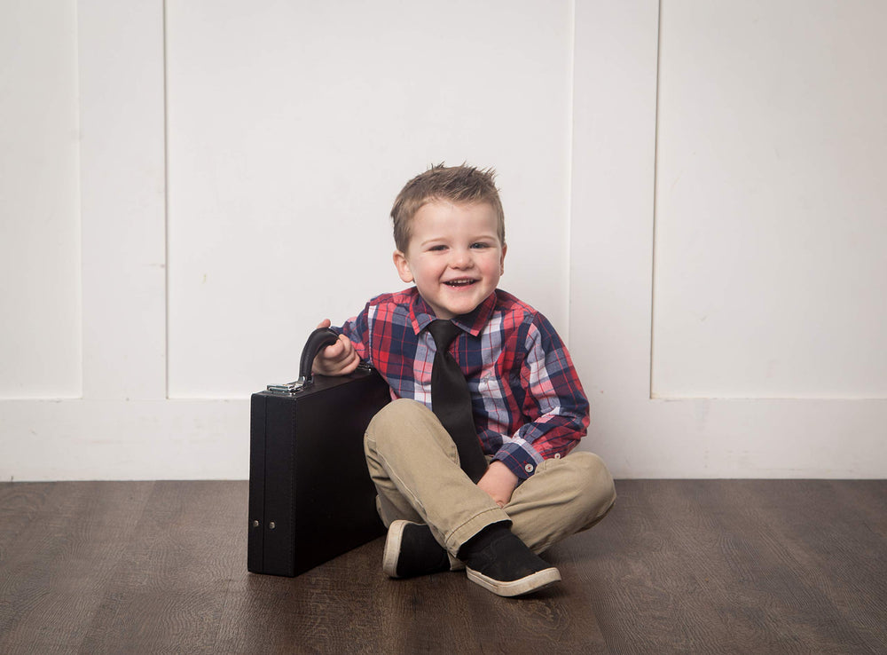 Gift-ready Child Executive Officer dress-up briefcase for kids