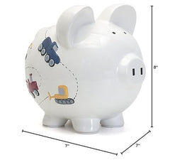 Child to Cherish boy-friendly piggy bank ready for everyday savings.