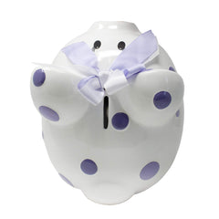 Child to Cherish piggy bank with coin slot supports simple daily deposits.