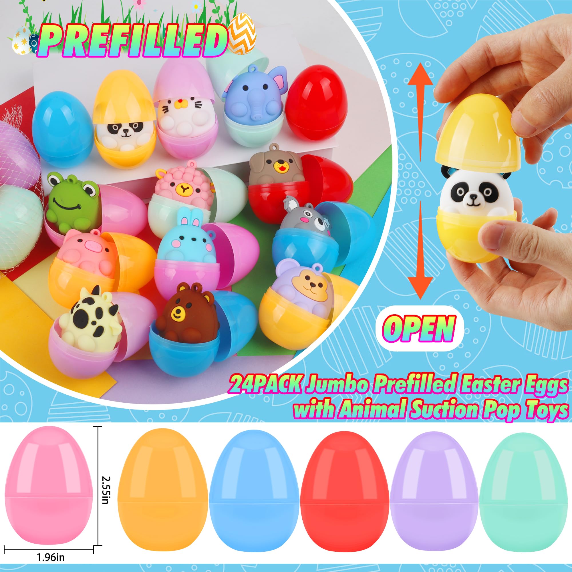 ChildFun 3D animal pop toys inside vivid eggs spark curiosity and play.
