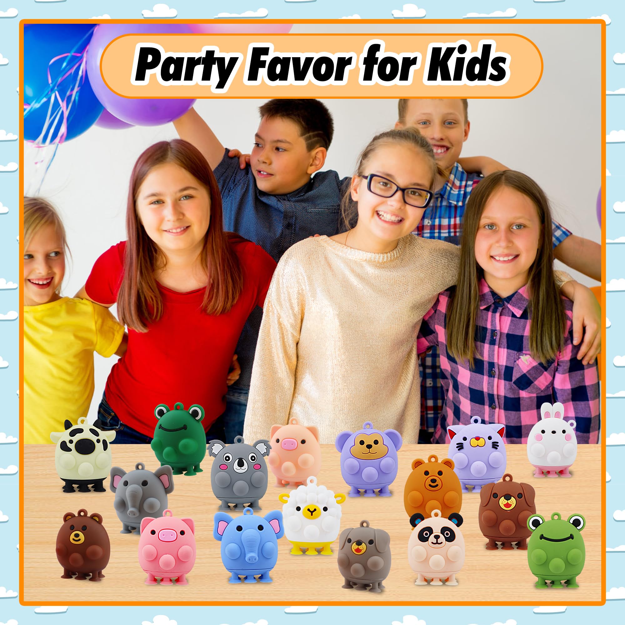 ChildFun cat animal pop toy designed for desk fidgeting and learning.