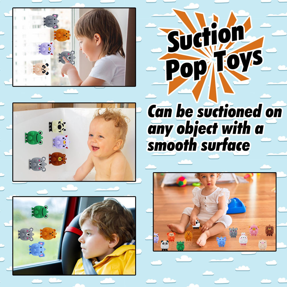 ChildFun sheep animal pop toy with bright colors suitable for desks or glass surfaces.