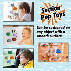 ChildFun sheep animal pop toy with bright colors suitable for desks or glass surfaces.