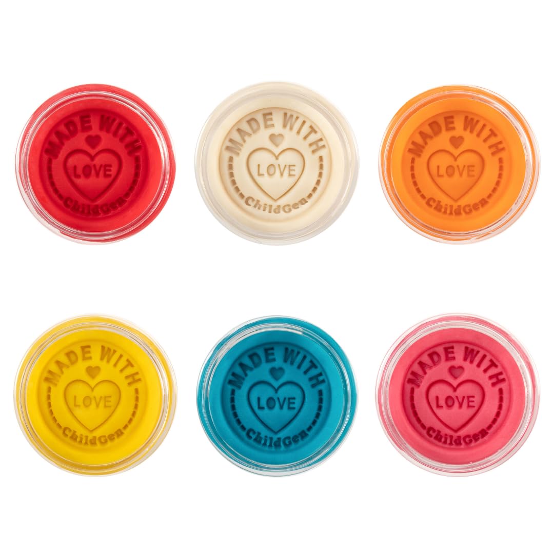 Close-up of ChildGen play dough texture, showcasing ultra-soft, silky feel for imaginative molding.