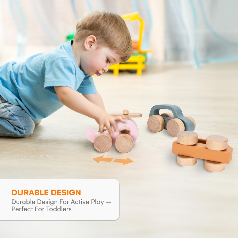 Toys finished with non-toxic paint from CHILDLIKE BEHAVIOR for safe play