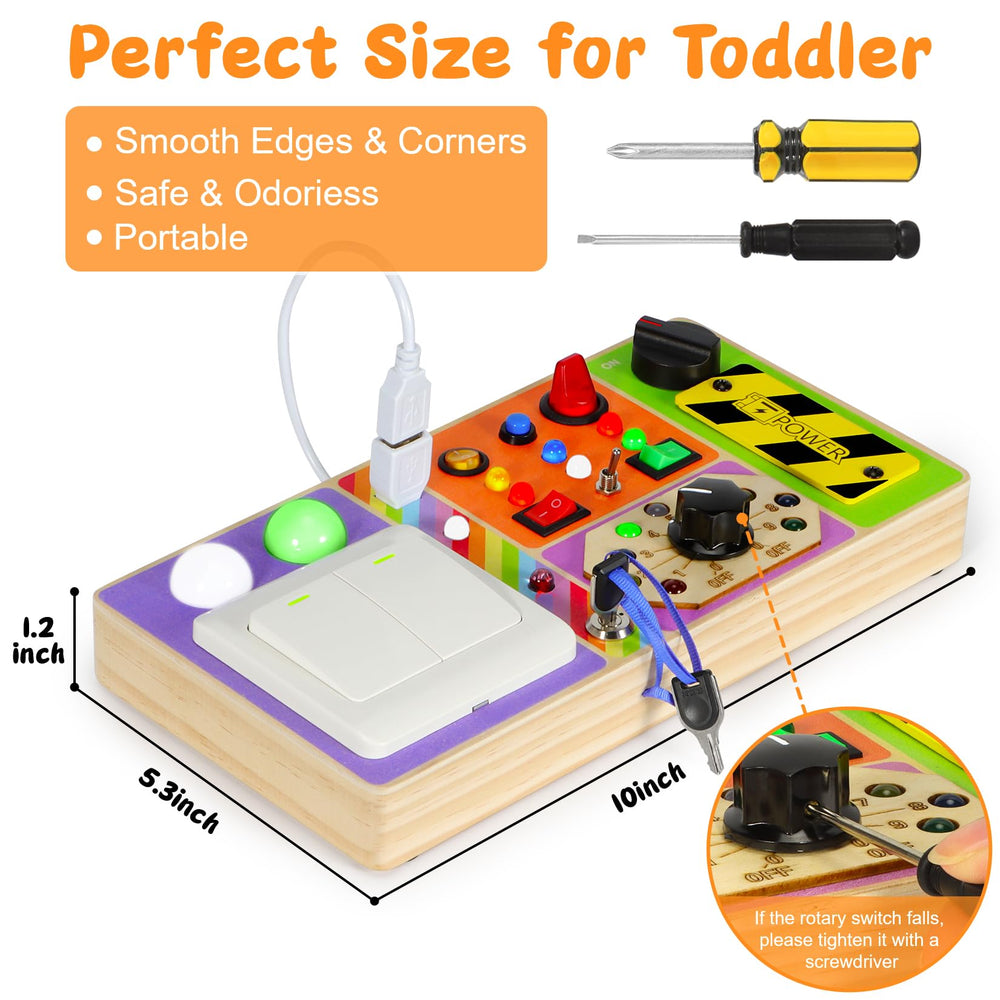 Chillife Busy Board Travel-Friendly design fits bags for on-the-go learning.