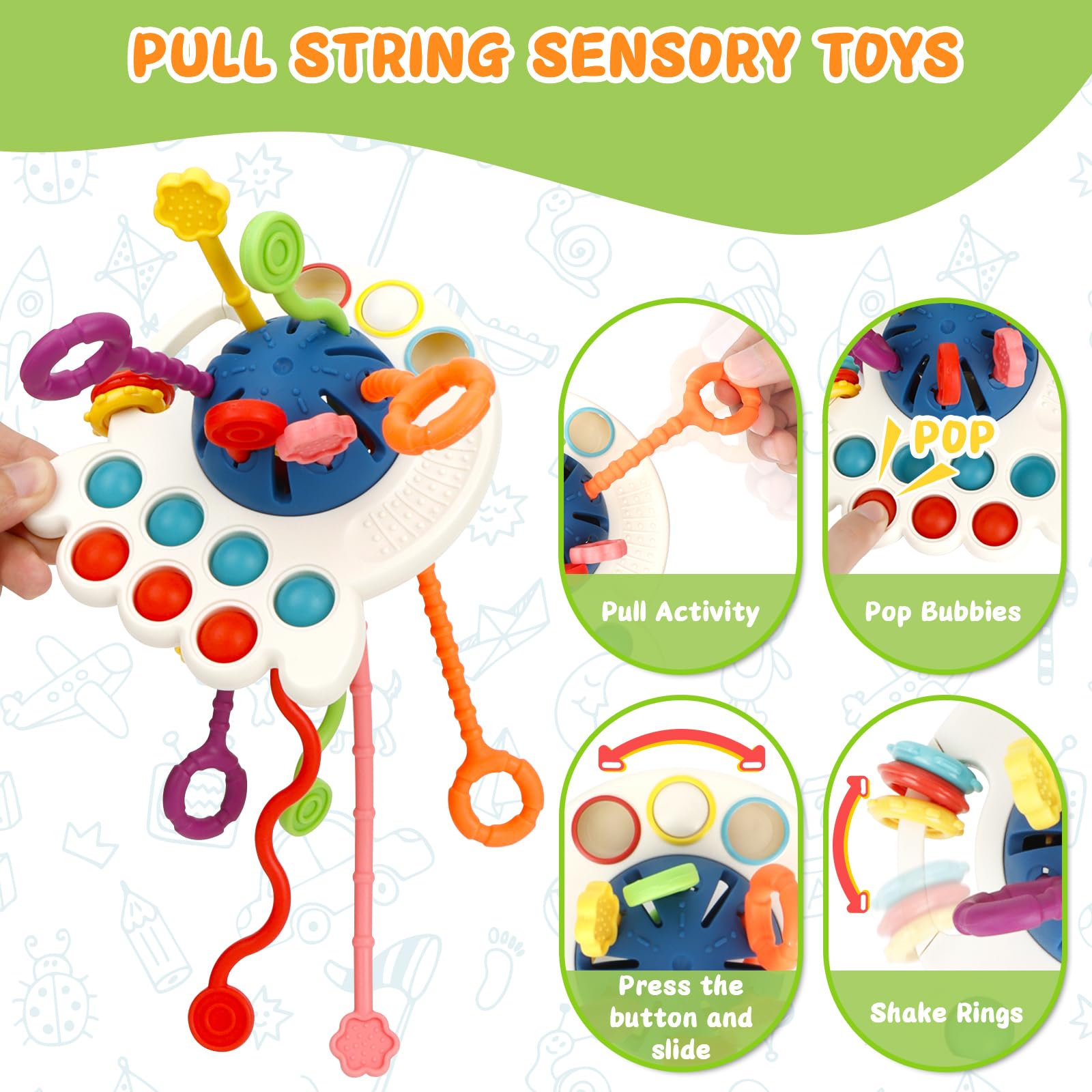 Chillife shape-sorter cube aids color recognition and sorting.