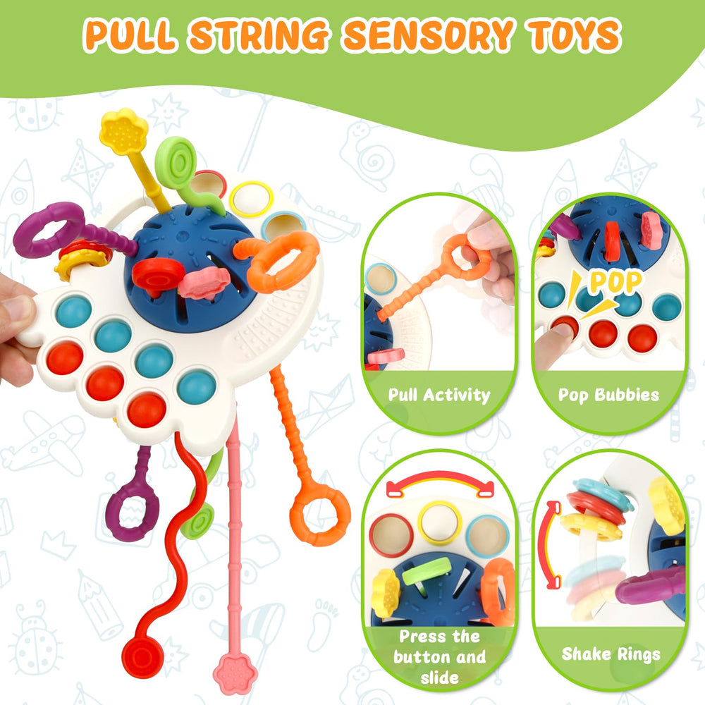 Chillife shape-sorter cube aids color recognition and sorting.