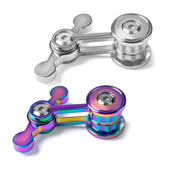 Chilvil color-silver fidget spinner on desktop view for calm focus