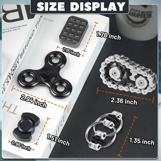 Chilvil magnetic fidget slider showing smooth sliding action