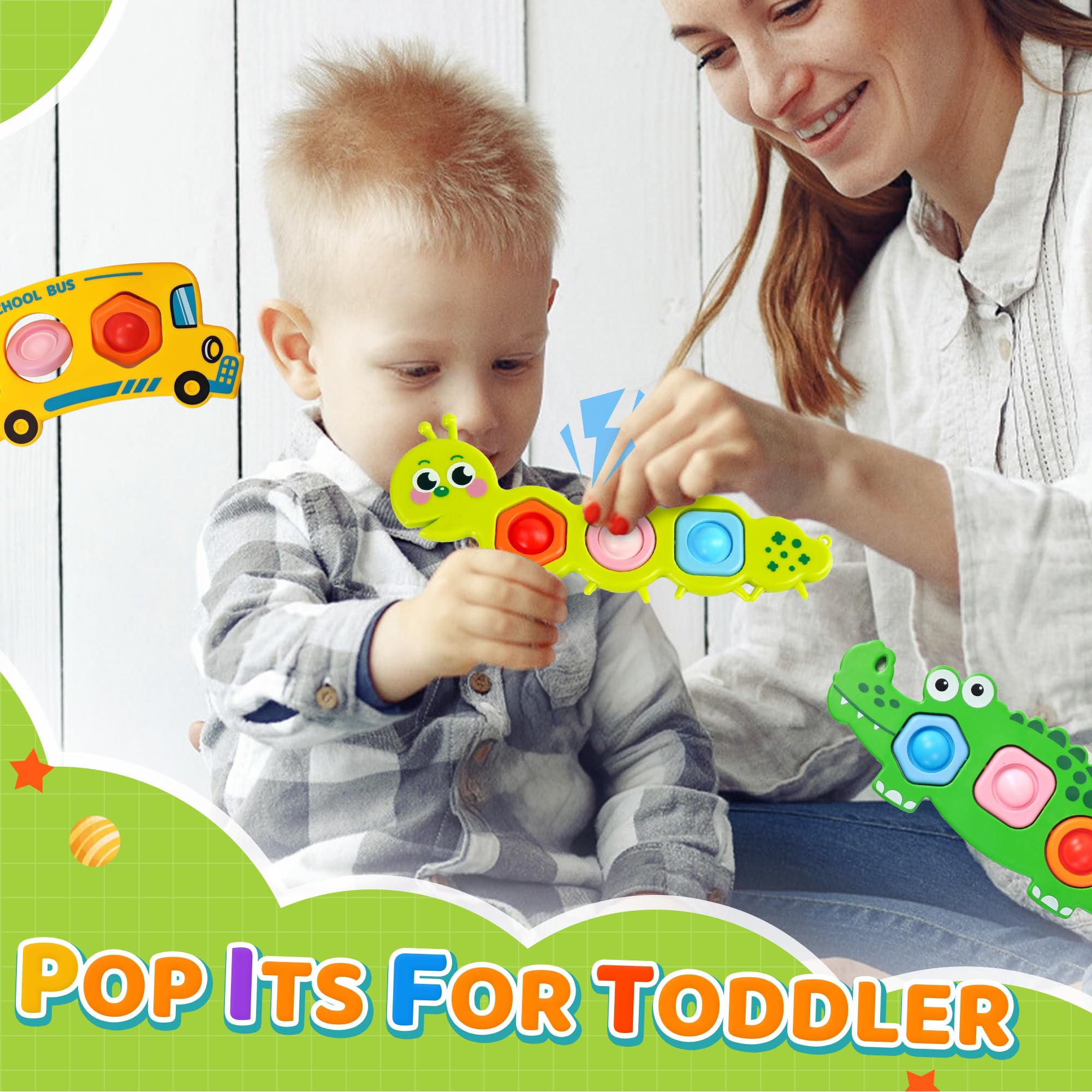Chilvil school bus held by toddler demonstrating easy grip and engagement