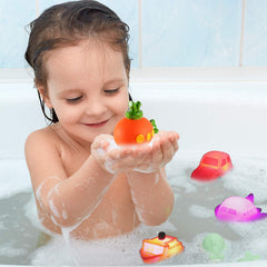 CHIMAGER LED bath toy car offers safe, handheld play during bath