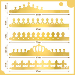 Chinco kids' crowns set suitable for princess tea parties and events.