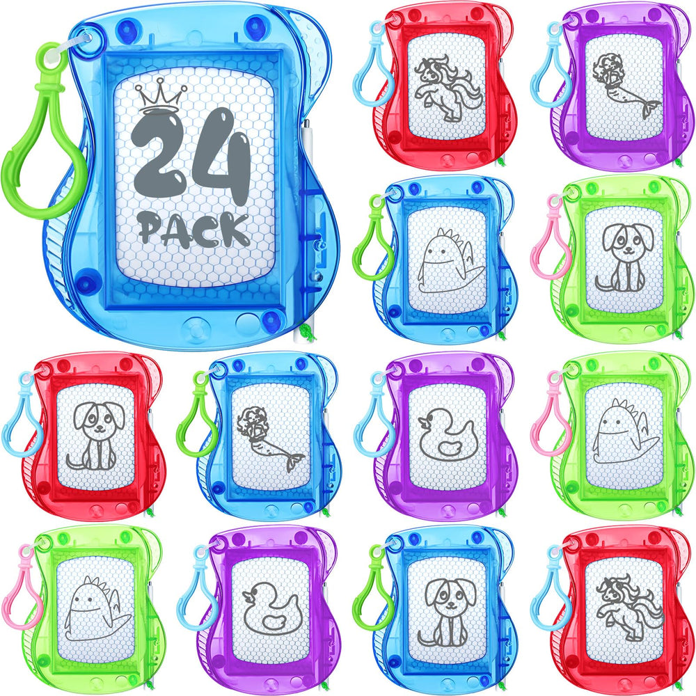 Chinco mini magnetic drawing board with backpack clip for travel doodles and portability
