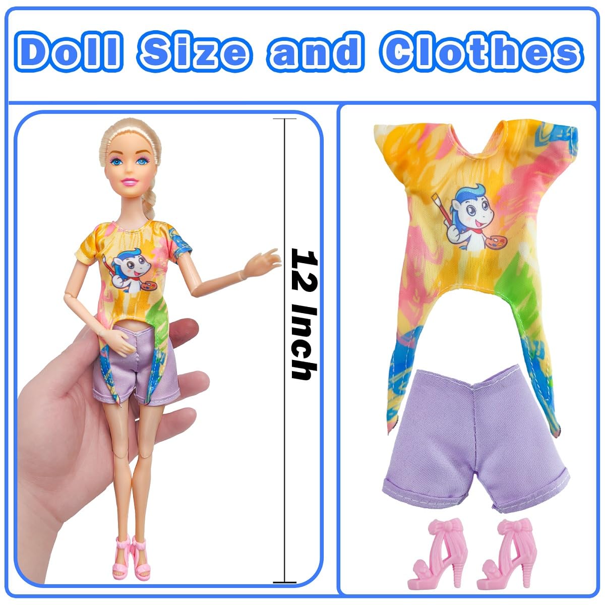 Chioldilly dressed family dolls show high-quality fabric and harmonious color for stylish pretend play.
