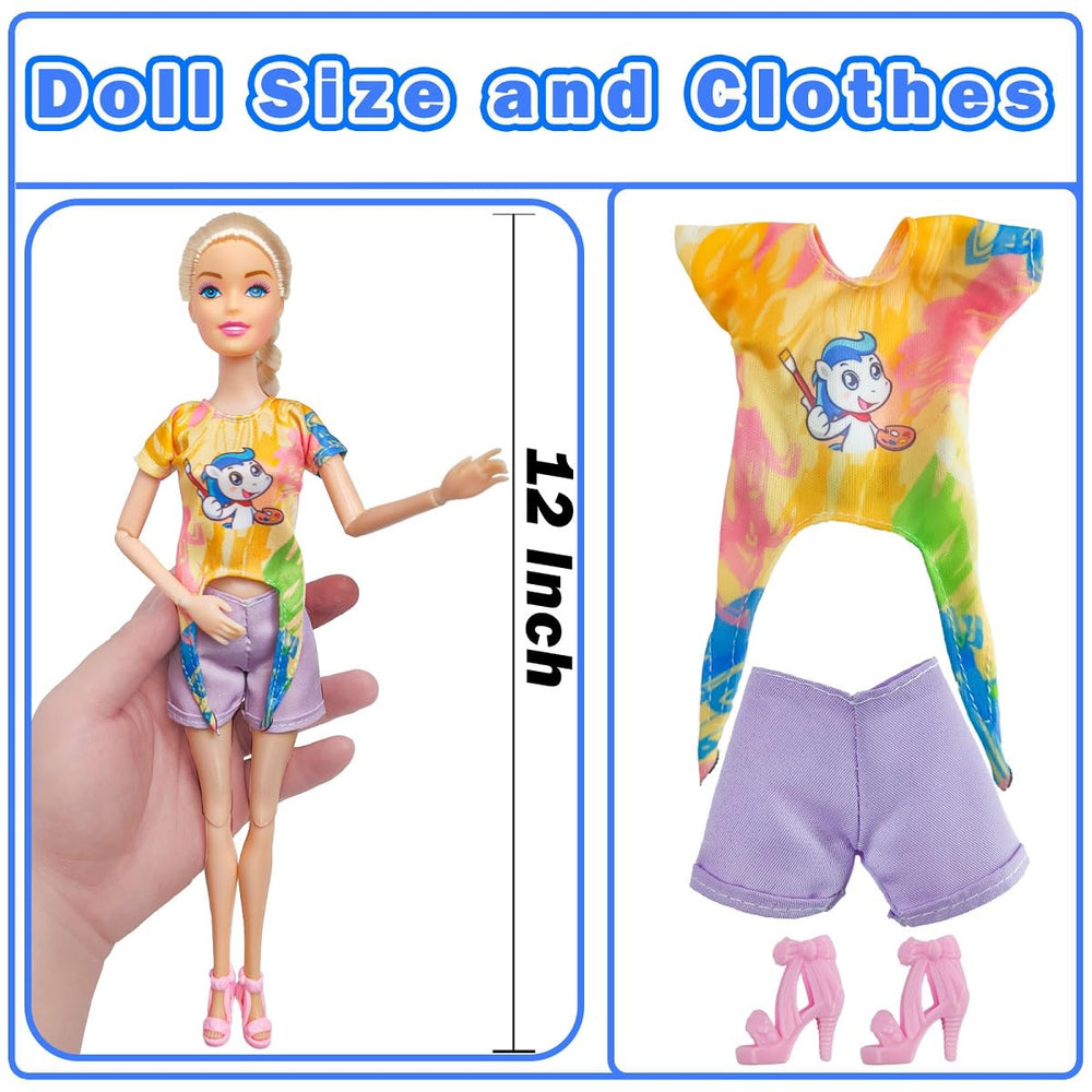 Chioldilly dressed family dolls show high-quality fabric and harmonious color for stylish pretend play.