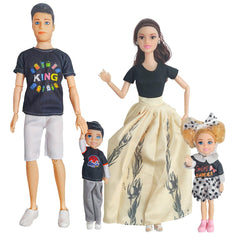 Chioldilly Interactive Family Dolls Set in a cozy scene, encouraging imaginative play.