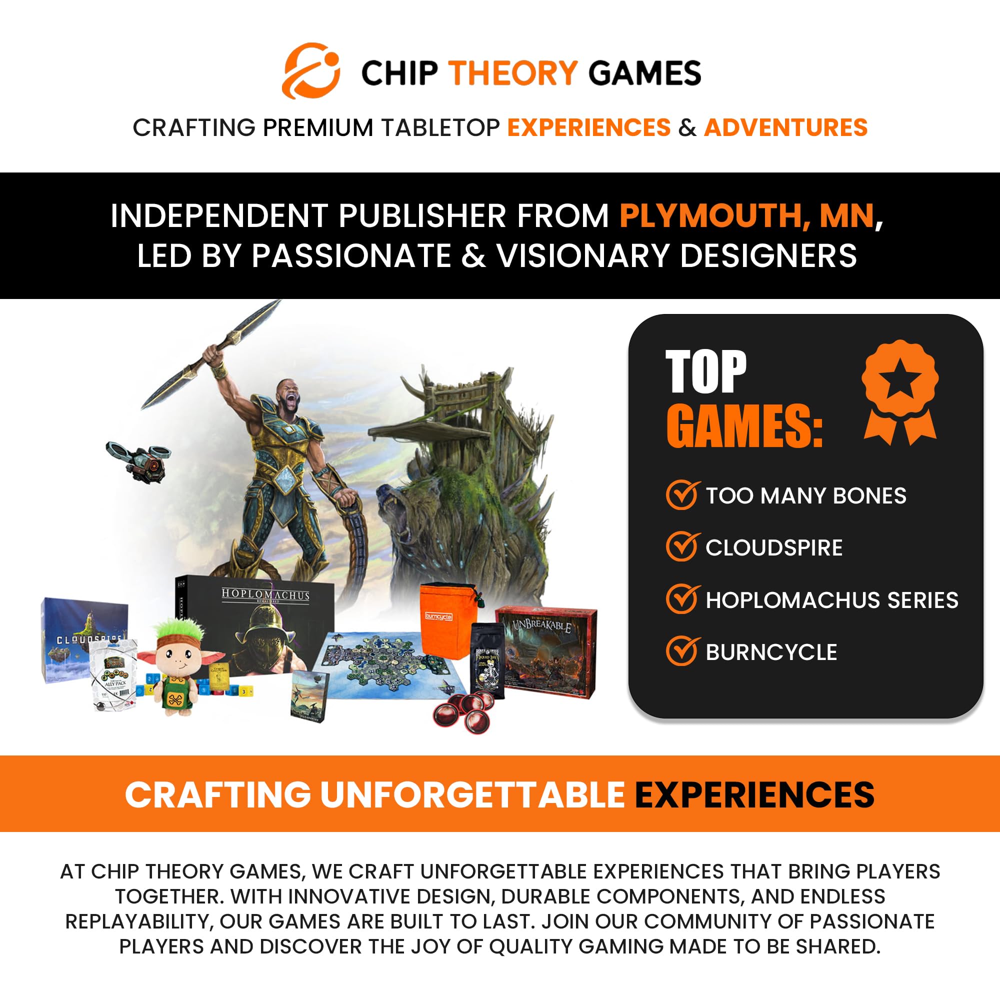 Chip Theory Games Too Many Bones coop game night—fun for groups of two to four.