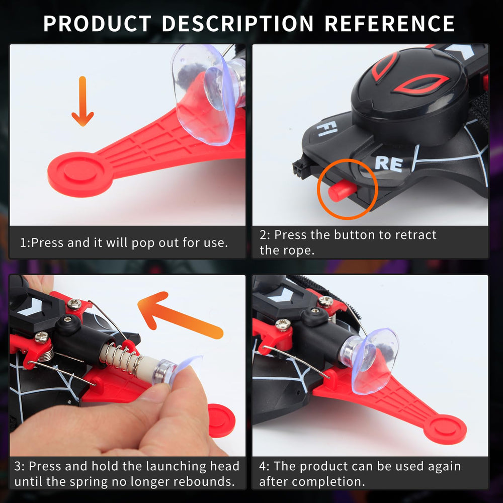 Chirpcrew Spider Web Shooter USB charging port detail.