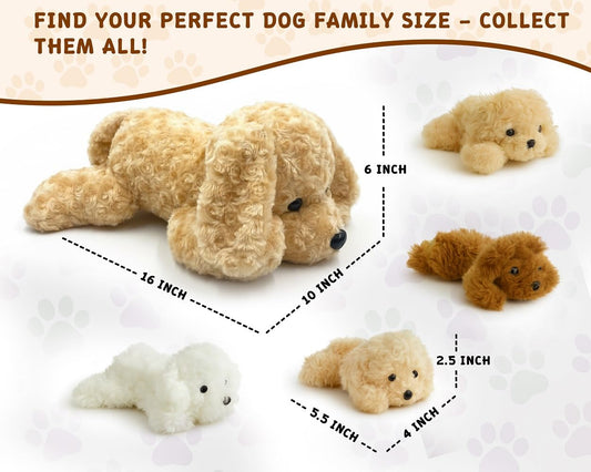 Chirpy Chums puppies inside mommy Labradoodle belly hidden for surprise play.