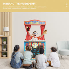 CHIUHEI Deluxe Puppet Theater market stand invites imaginative shopping and dialogue.