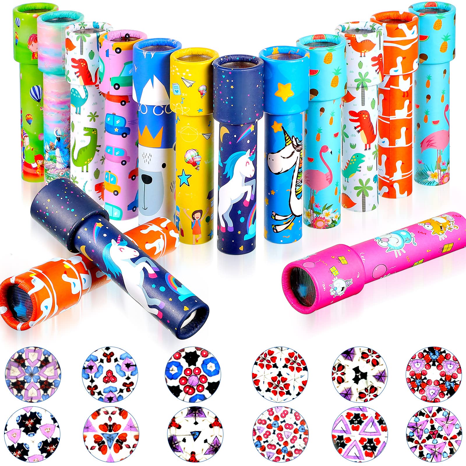 Chivao classic kaleidoscope showing colorful color-patterns for imaginative play