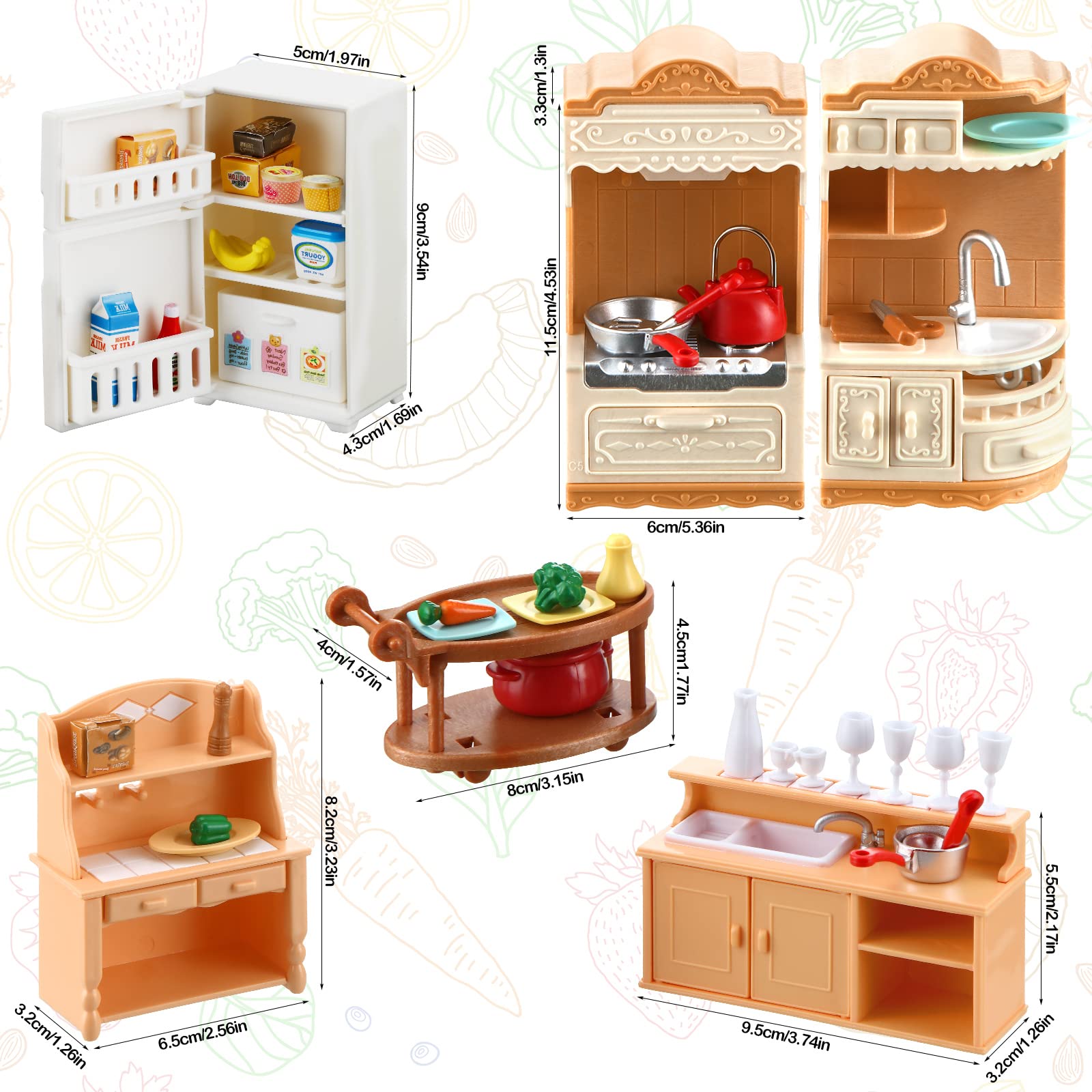 Chivao mini foods for authentic kitchen role play