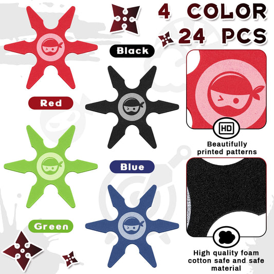 Chivao Ninja foam star blue ready for safe indoor play and tossing.