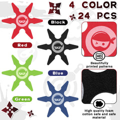 Chivao Ninja foam star blue ready for safe indoor play and tossing.
