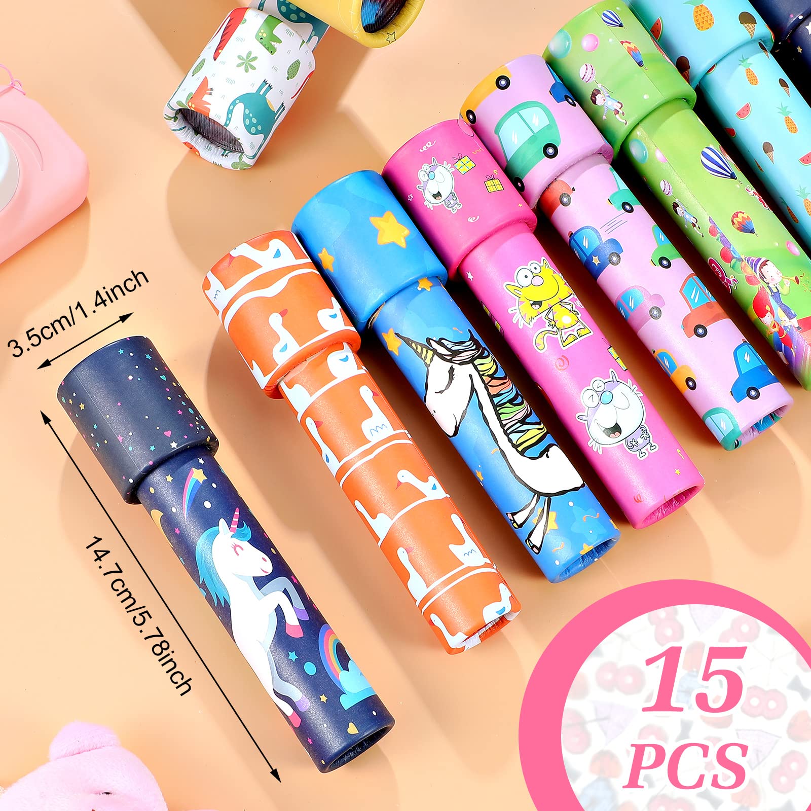 Chivao vintage kaleidoscope with rainbow reflections for visual exploration
